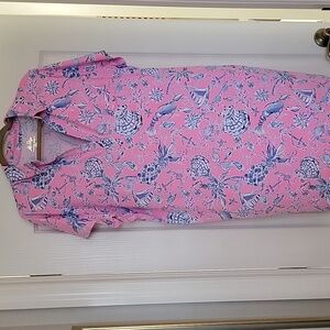 NWT Lilly Pulitizer XXL Dune UPF 50 Fabric, Polo Dress Soft Stretchy Fabric